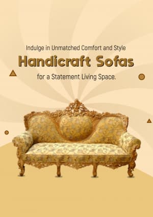 Handicraft Furniture promotional template