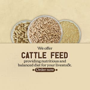 Cattle feed poster