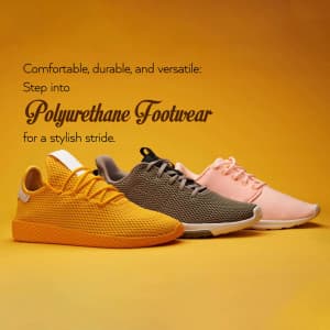 Synthetic Footwear promotional poster