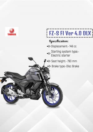 Yamaha Two Wheeler promotional poster