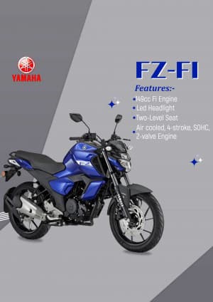 Yamaha Two Wheeler business flyer