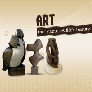 Sculpture & Painting business flyer