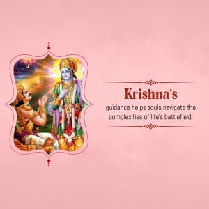 Krishna whatsapp status poster