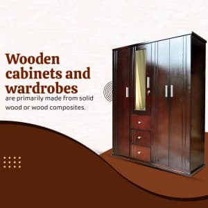 Wooden Furniture promotional template