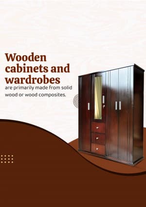 Wooden Furniture promotional poster