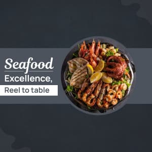 Seafood business banner