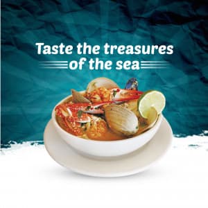 Seafood business flyer