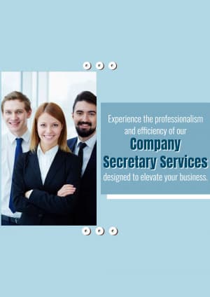 Company Secretary promotional poster