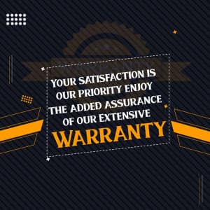 Warranty Social Media post