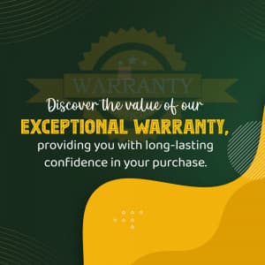 Warranty and Guarantee marketing poster