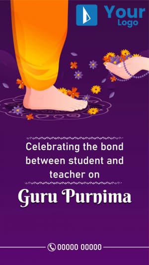 Guru Purnima Insta Story facebook banner