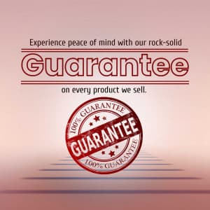 Guarantee poster Maker