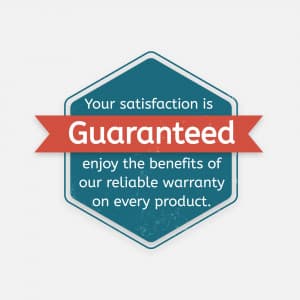 Warranty and Guarantee whatsapp status poster