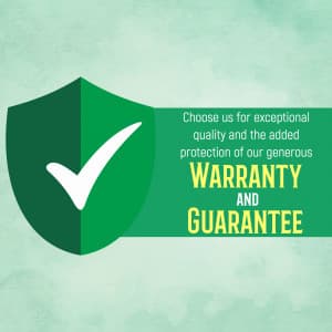 Warranty and Guarantee Facebook Poster