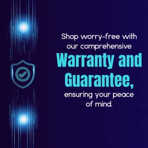 Warranty and Guarantee Instagram Post