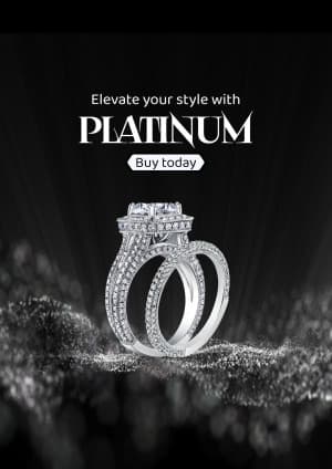 Platinum Jewellery marketing poster