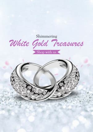 White Gold Jewellery business template