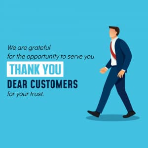 Thank you Customers Facebook Poster