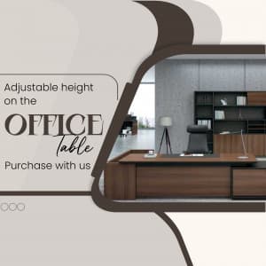 Office Table promotional template