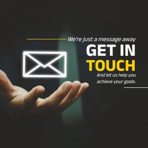 Get In Touch Instagram flyer