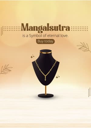 Mangalsutra business flyer