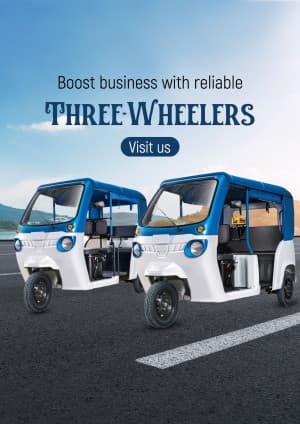 Three Wheeler promotional post
