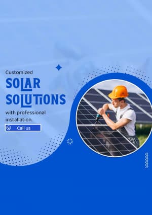 Solar Installation Service business flyer