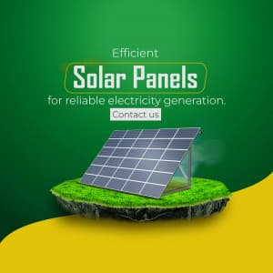 Solar Products marketing poster