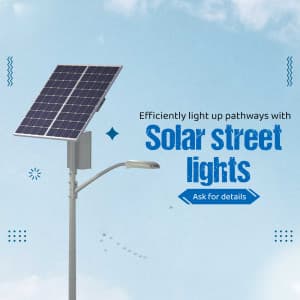 Solar Street Light promotional template