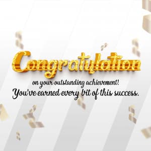 Congratulation poster