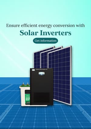 Solar Inverter marketing poster