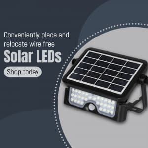 Solar LED lights instagram post