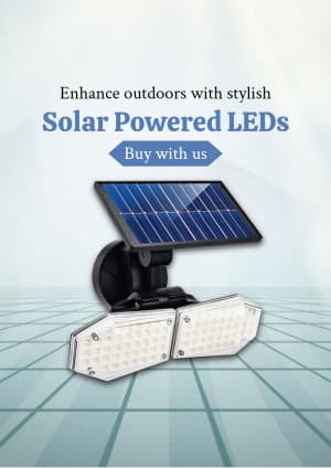 Solar LED lights business banner