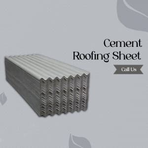 Cement Roofing Sheets marketing poster