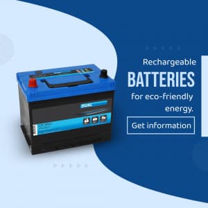 Battery promotional poster