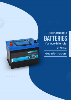 Battery promotional post