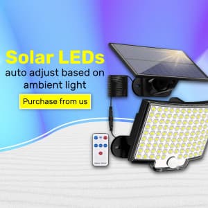 Solar LED lights facebook banner