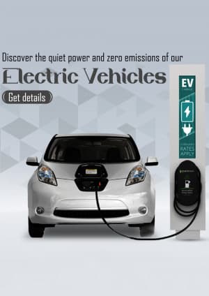 Electric Vehicle promotional template