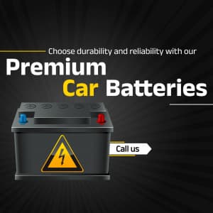Car Batteries business flyer