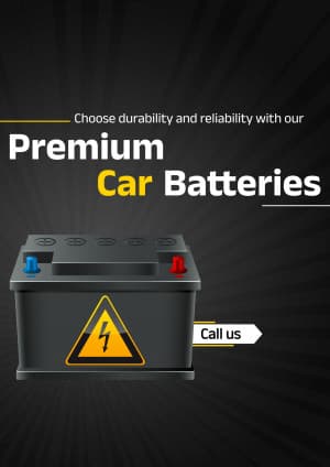 Car Batteries business template