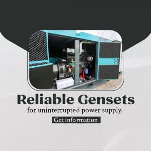 Genset & Stabilizer promotional template