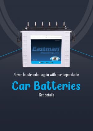 Car Batteries marketing poster