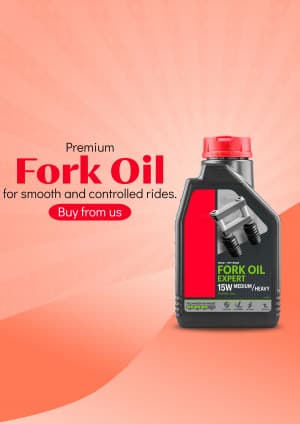 Fork oil business banner