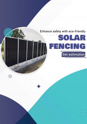 Solar Fence marketing poster