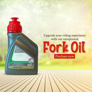 Fork oil business flyer
