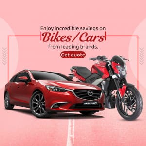 Bike/Car offers promotional images