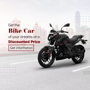 Bike/Car offers facebook ad