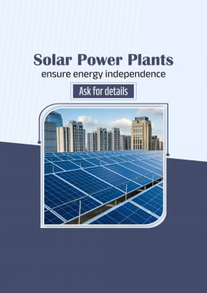 Solar Power Plant instagram post