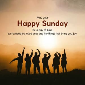 Happy Sunday advertisement banner