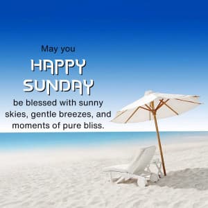 Happy Sunday Social Media poster